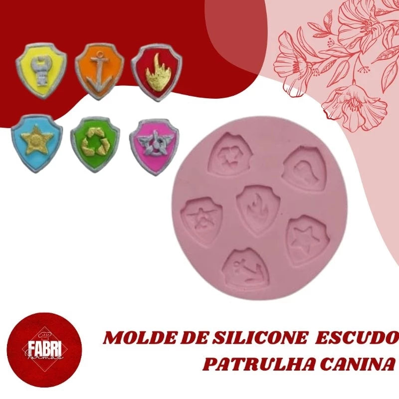 MOLDE DE SILICONE PATRULHA CANINA