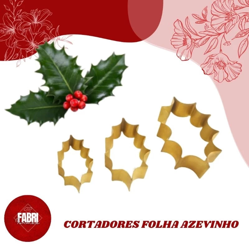CORTADORES FOLHA AZEVINHO (03 PÇS)