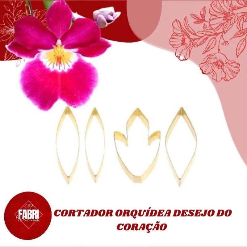 CORTADOR FLOR ORQUÍDEA DESEJO DO CORAÇÃO