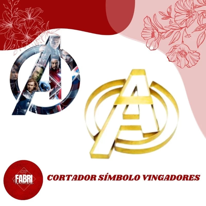 CORTADOR METÁLICO SIMBOLO VINGADORES