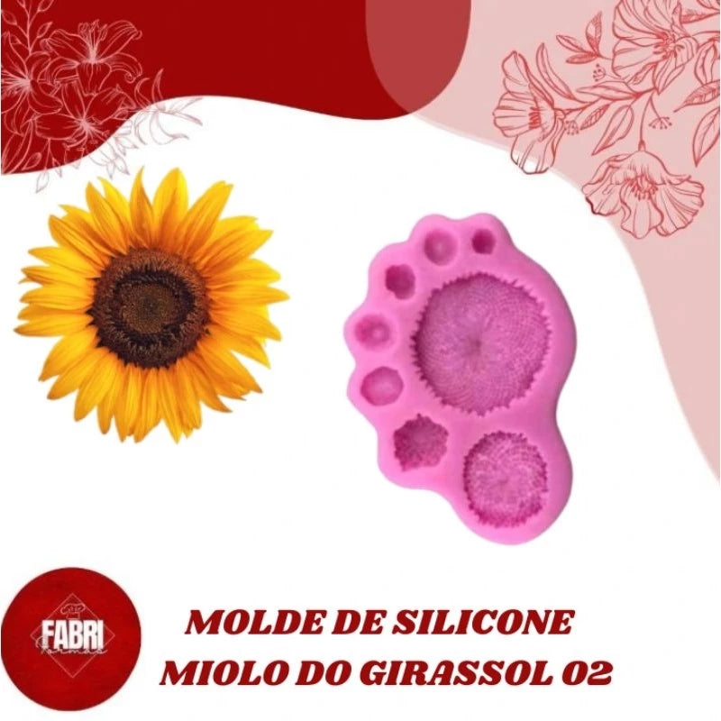 MOLDE DE SILICONE GIRASSOL 02