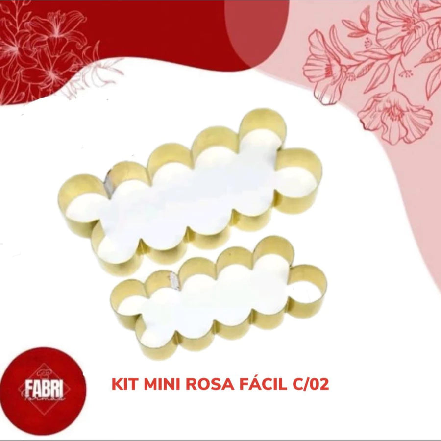 KIT MINI ROSA FACIL COM 02 PEÇAS