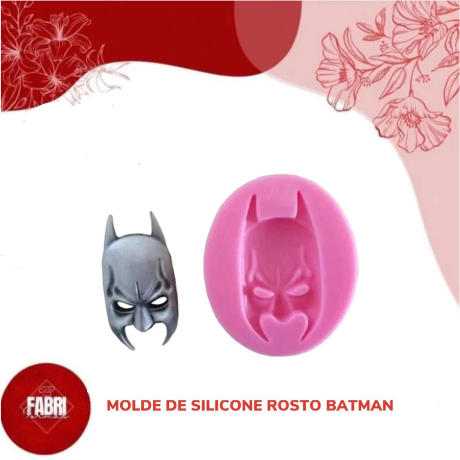 MOLDE DE SILICONE CABEÇA DO BATMAN