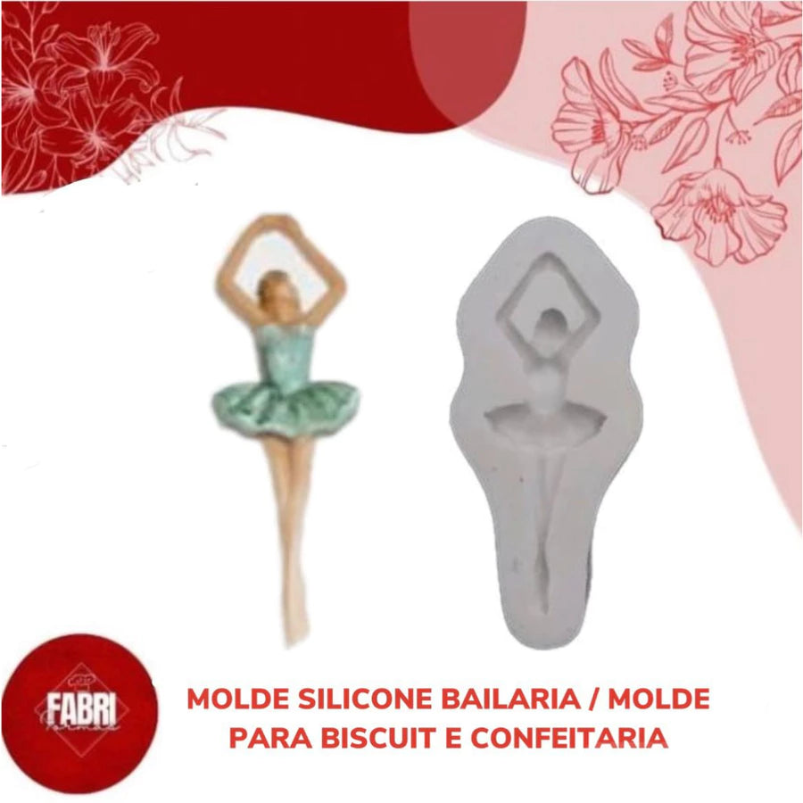 MOLDE DE SILICONE BAILARINA