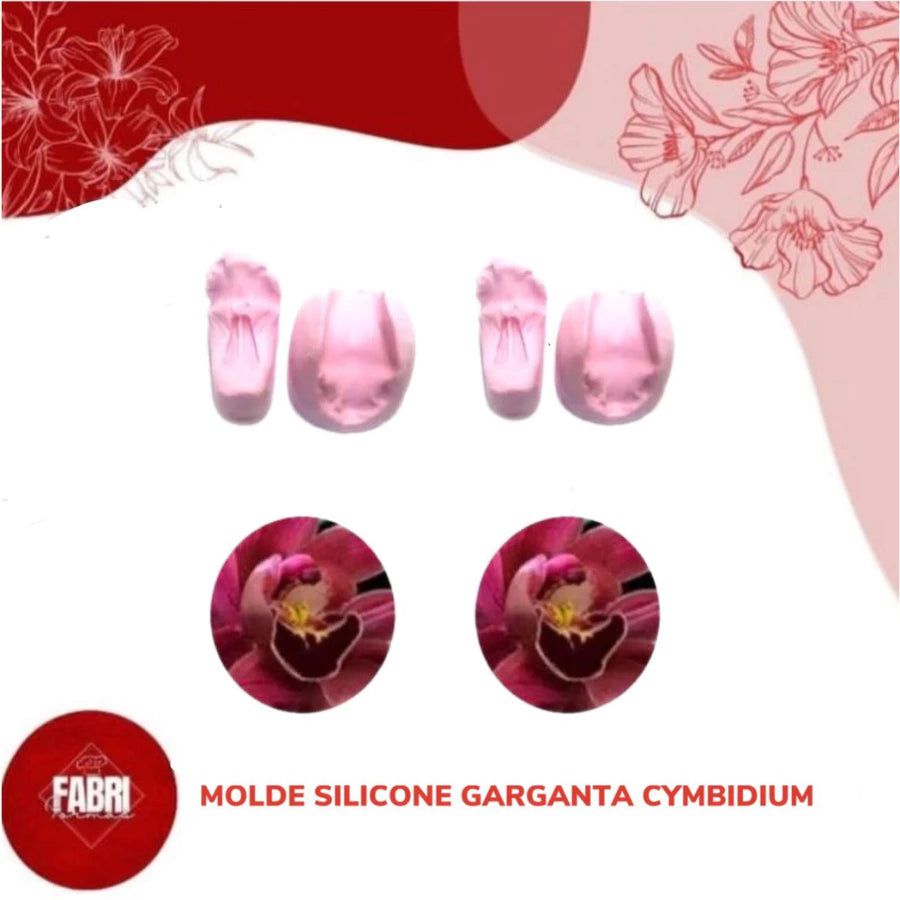 MOLDE DE SILICONE GARGANTA CYMBIDIUM