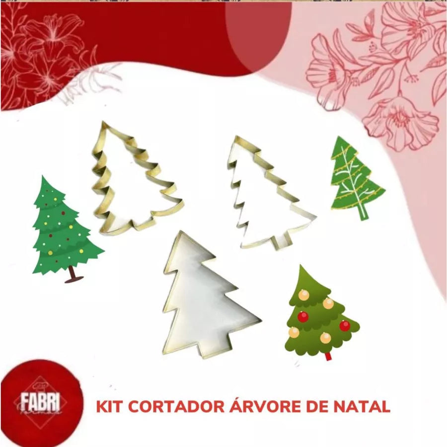 KIT CORTADORES ÁRVORES DE NATAL