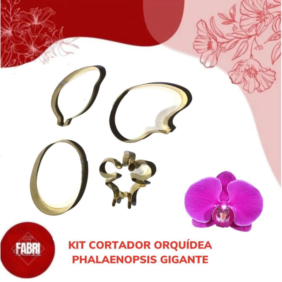 KIT CORTADORES ORQUIDEA PHALEANOPSIS GIGANTE