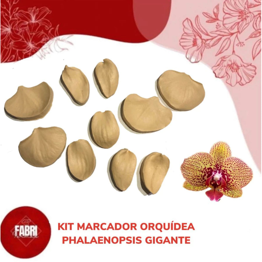 KIT MARCADORES DE SILICONE ORQUIDEA PHALEANOPSIS GIGANTE