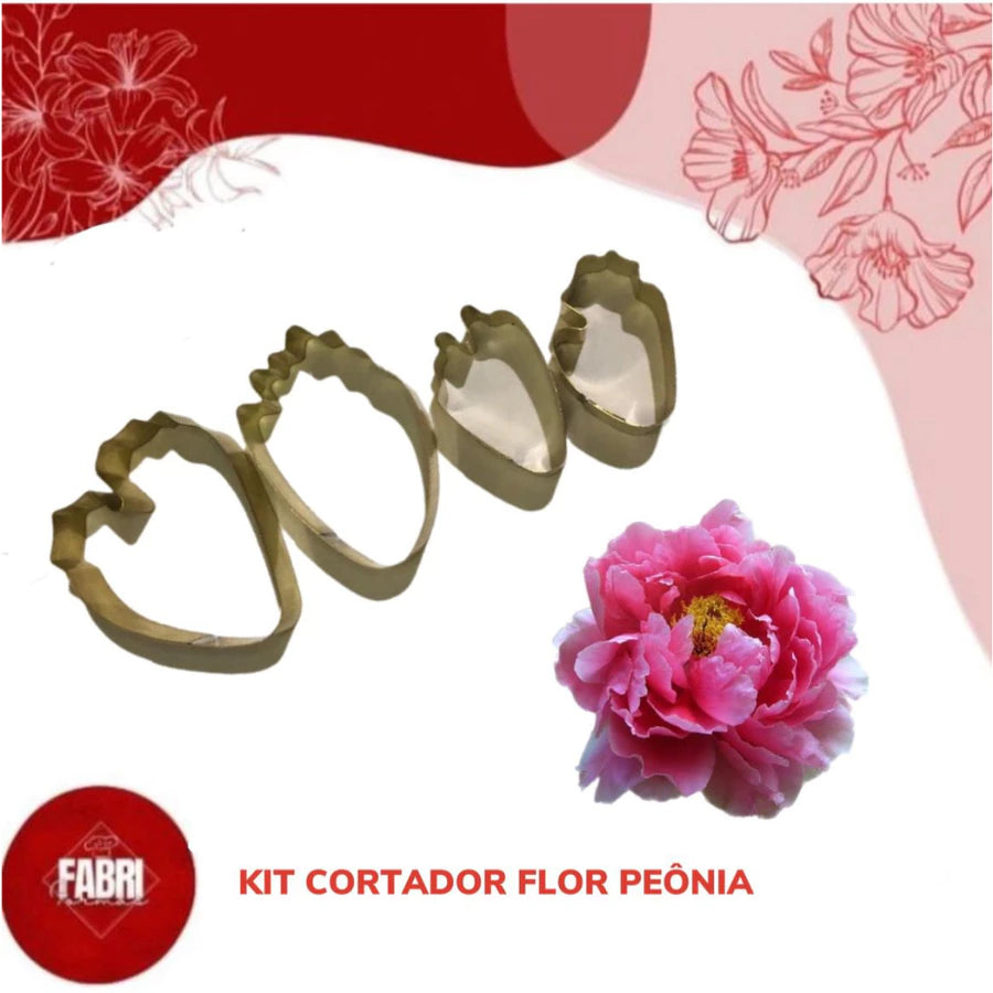 KIT CORTADORES FLOR PEONIA