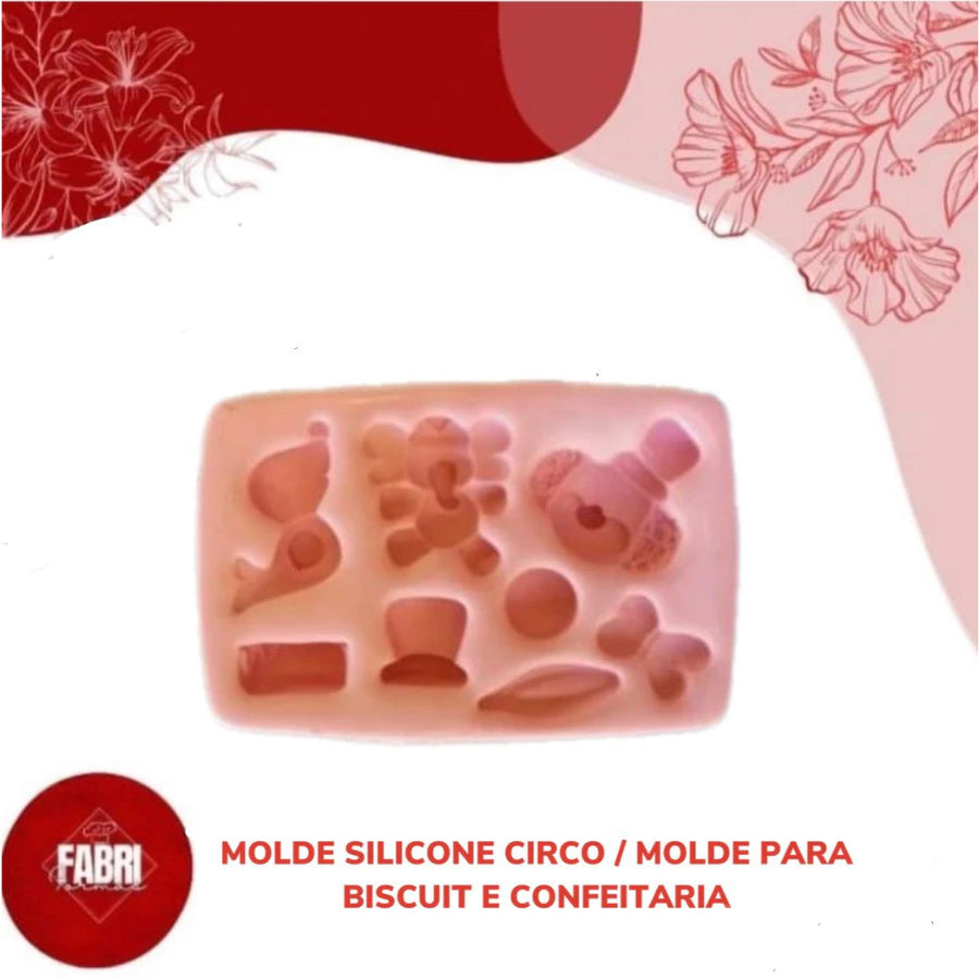 MOLDE SILICONE CIRCO