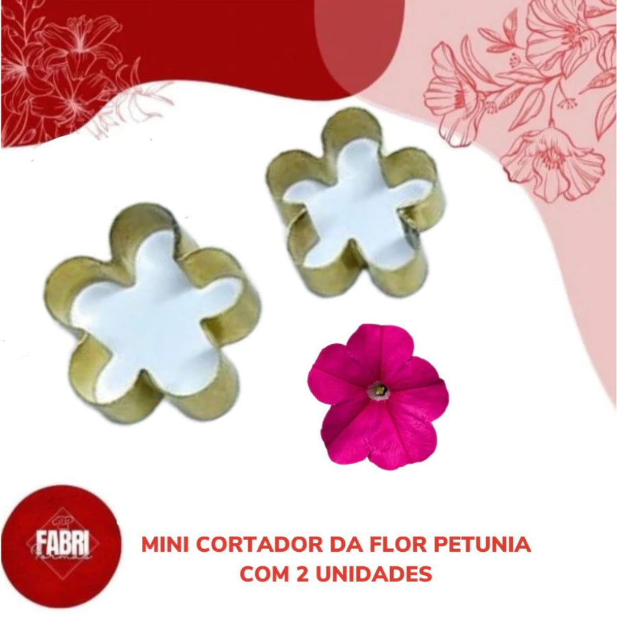 MINI CORTADOR DA FLOR PETUNIA 2 UNIDADES