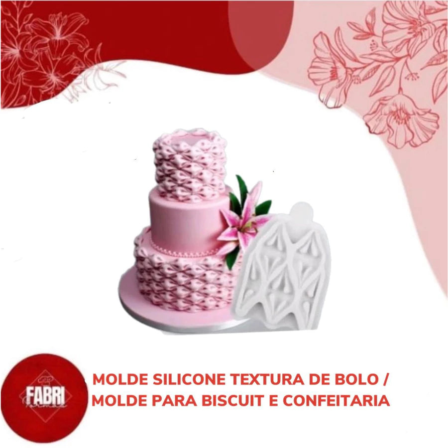 MOLDE DE SILICONE TEXTURA DE BOLOS