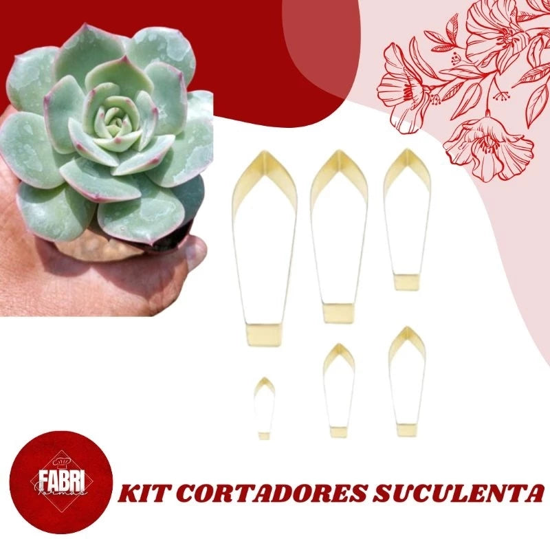 KIT CORTADORES DA FLOR SUCULENTA