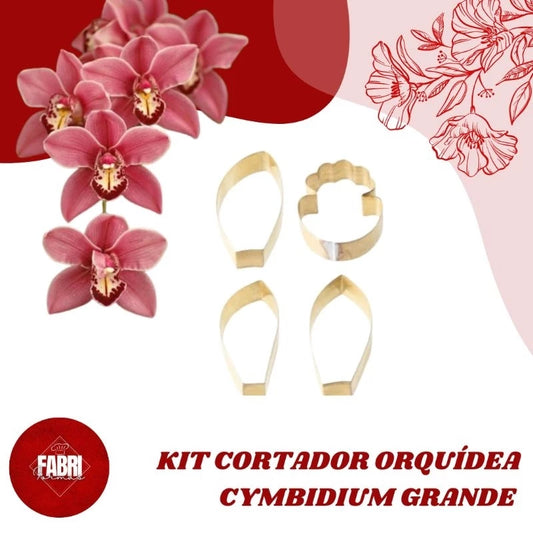 KIT CORTADORES ORQUÍDEA CYMBIDIUM GRANDE