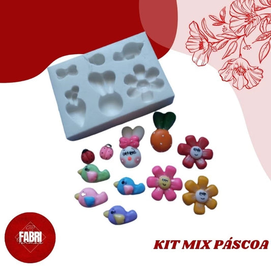 MOLDE DE SILICONE MIX PÁSCOA