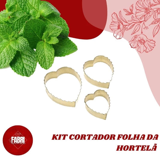 KIT CORTADORES FOLHA DE HORTEL