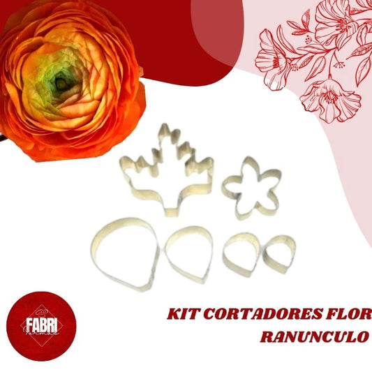 KIT CORTADORES DA FLOR RANUNCULO