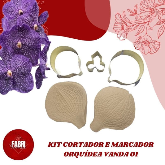 KIT CORTADOR E MARCADOR ORQUÍDEA VANDA