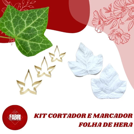 KIT CORTADOR E MARCADOR FOLHA DE HERA