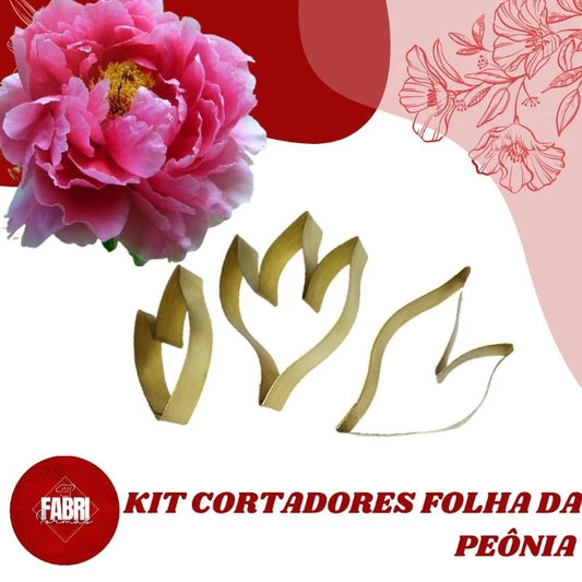 KIT CORTADORES FOLHA DA PEÔNIA