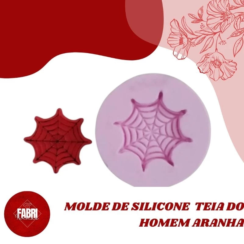 MOLDE DE SILICONE TEIA DO HOMEM ARANHA