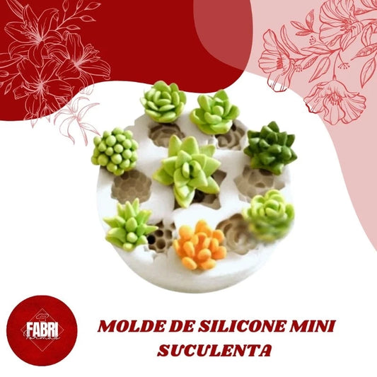 MOLDE DE SILICONE MINI SUCULENTA