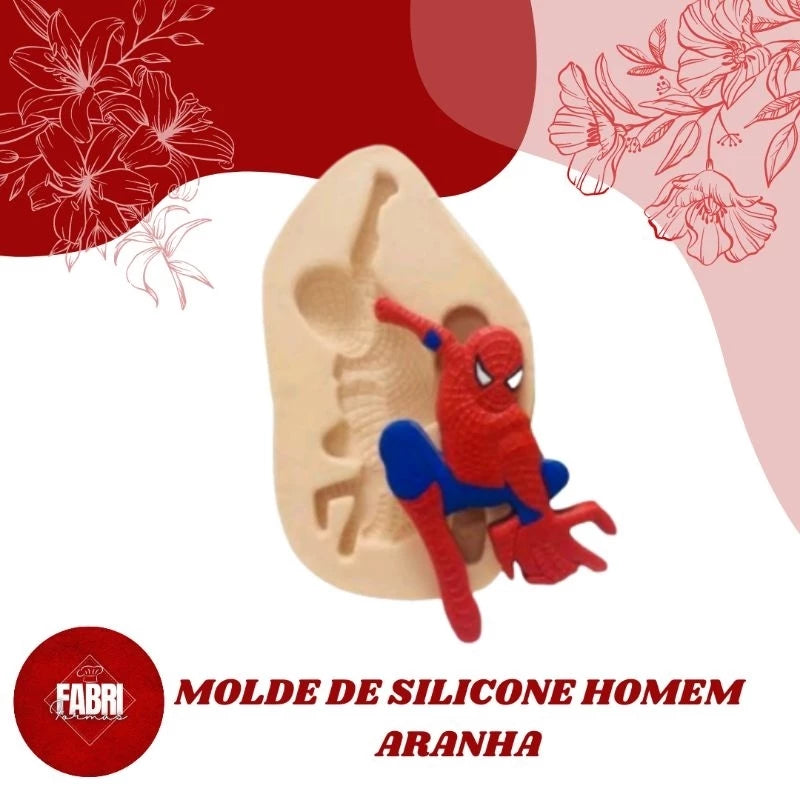 MOLDE DE SILICONE HOMEM ARANHA