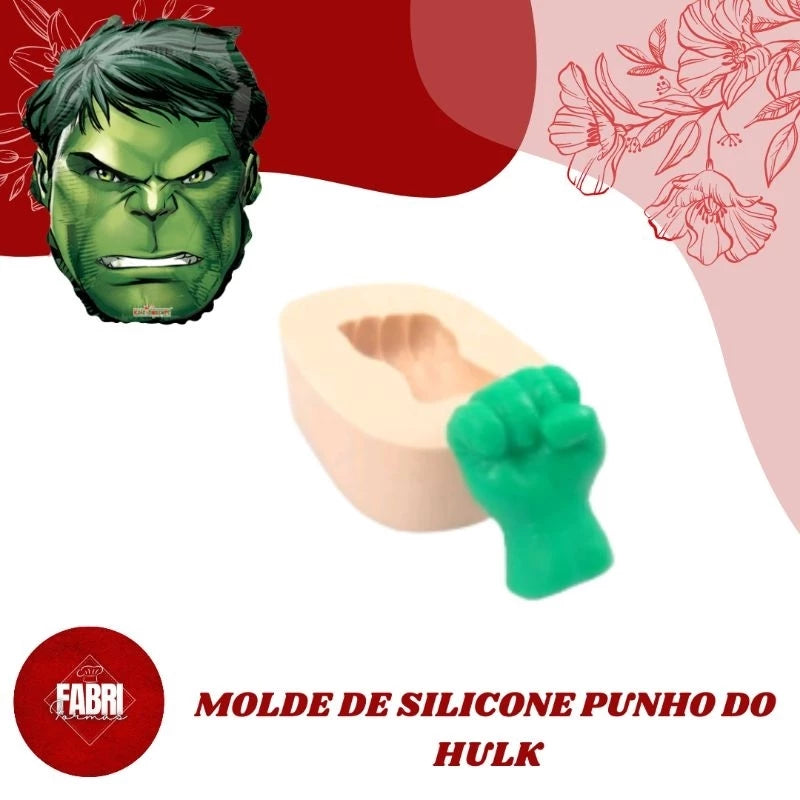 MOLDE DE SILICONE PUNHO DO HULK