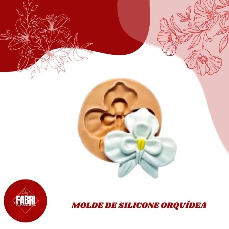 MOLDE DE SILICONE ORQUÍDEA