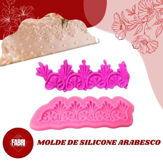 MOLDE DE SILICONE ARABESCO