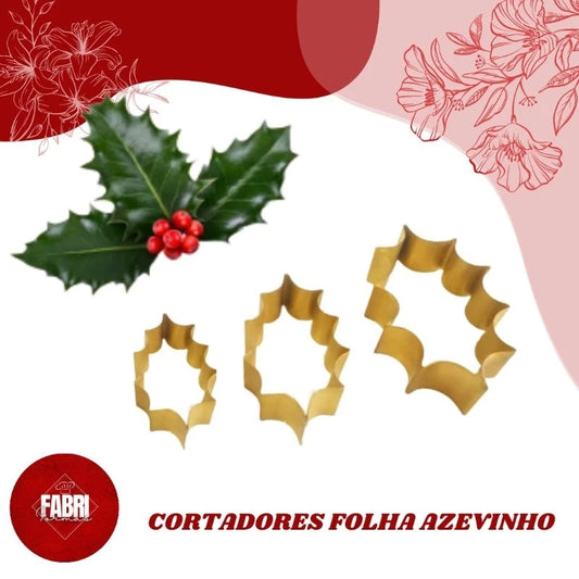 CORTADORES FOLHA AZEVINHO (03 PÇS)