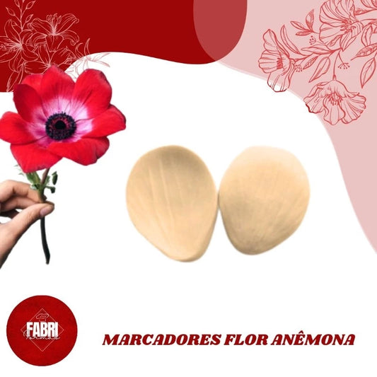 MARCADOR DE SILICONE FLOR ANÊMONA