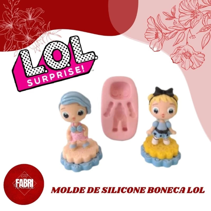 MOLDE DE SILICONE BONECA LOL