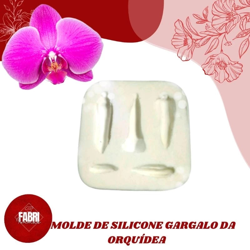 MOLDE DE SILICONE GARGALO DA ORQUÍDEA