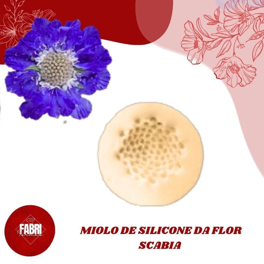 MOLDE DE SILICONE MIOLO DA FLOR SCABIA