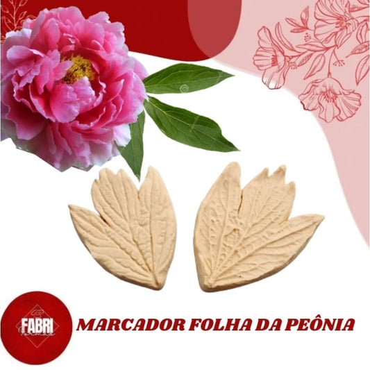 MARCADORES DE SILICONE FOLHA DA PEÔNIA