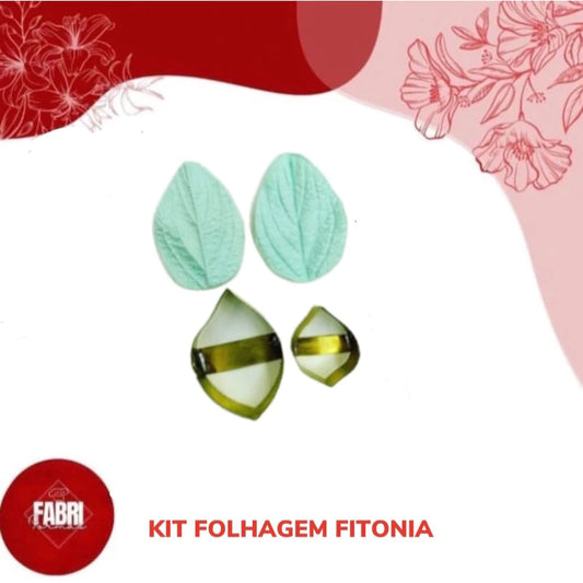 KIT CORTADOR E MARCADOR FOLHAGEM FITONIA