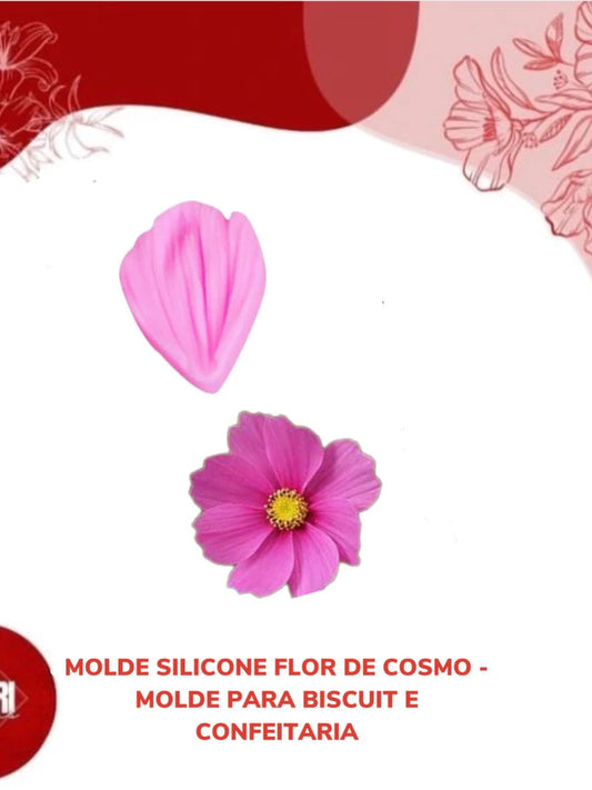MOLDE DE SILICONE FLOR COSMO