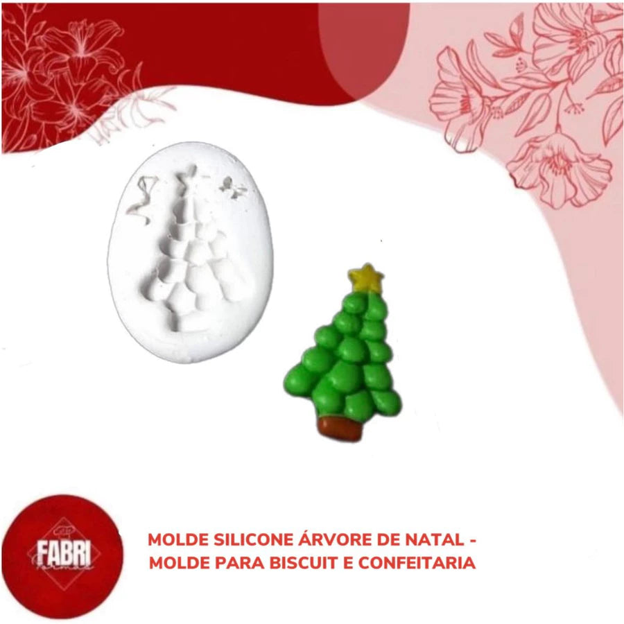 MOLDE DE SILICONE ARVORE DE NATAL