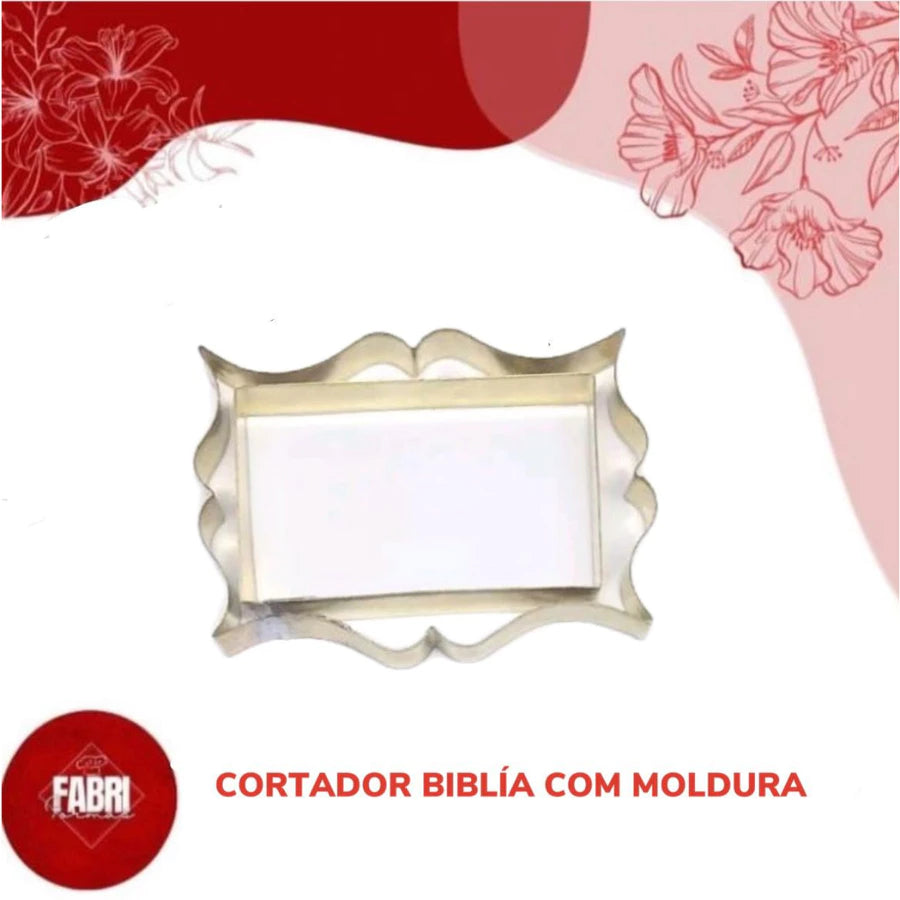 CORTADOR BÍBLIA COM MOLDURA