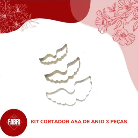 KIT CORTADORES ASA DE ANJO COM 03 PÇS