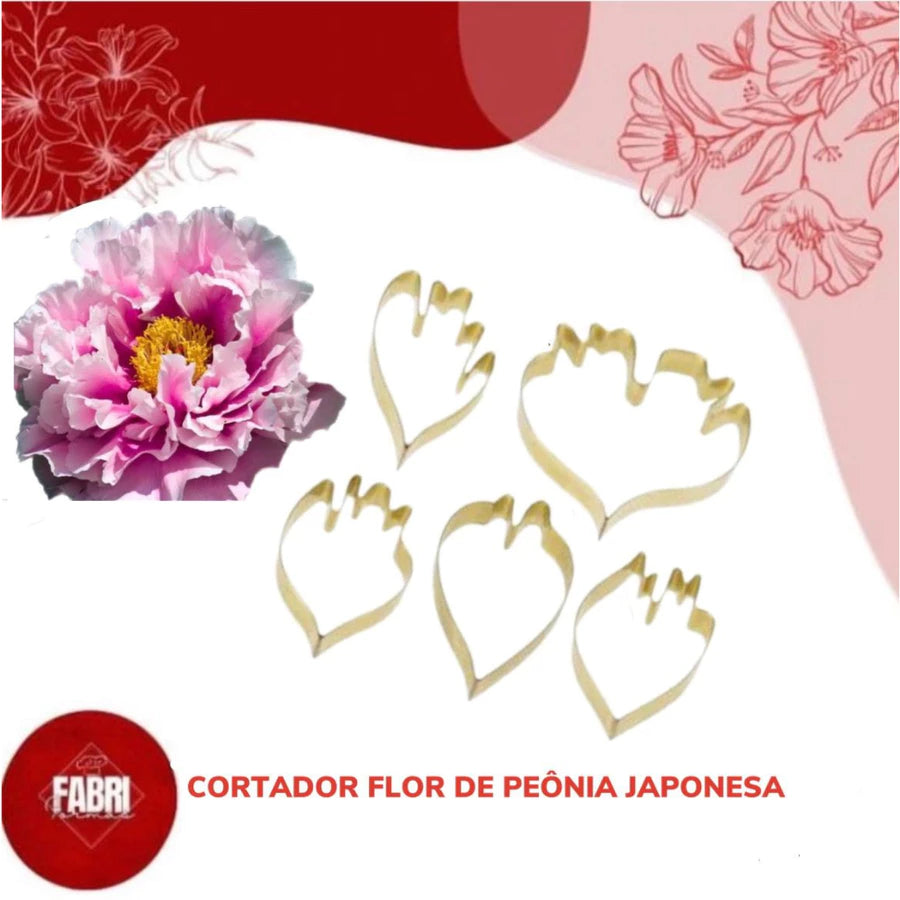KIT CORTADOR FLOR DE PEONIA JAPONESA