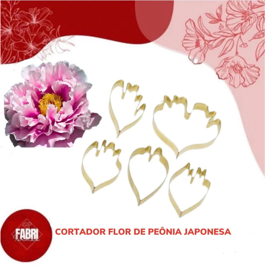 KIT CORTADOR FLOR DE PEONIA JAPONESA