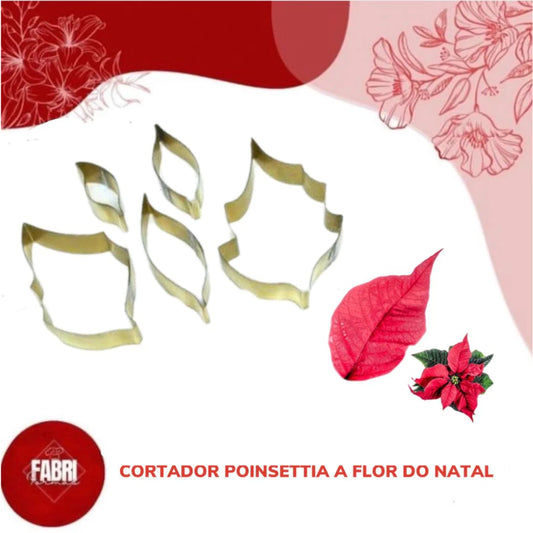 KIT CORTADOR POINSETTIA FLOR DE NATAL