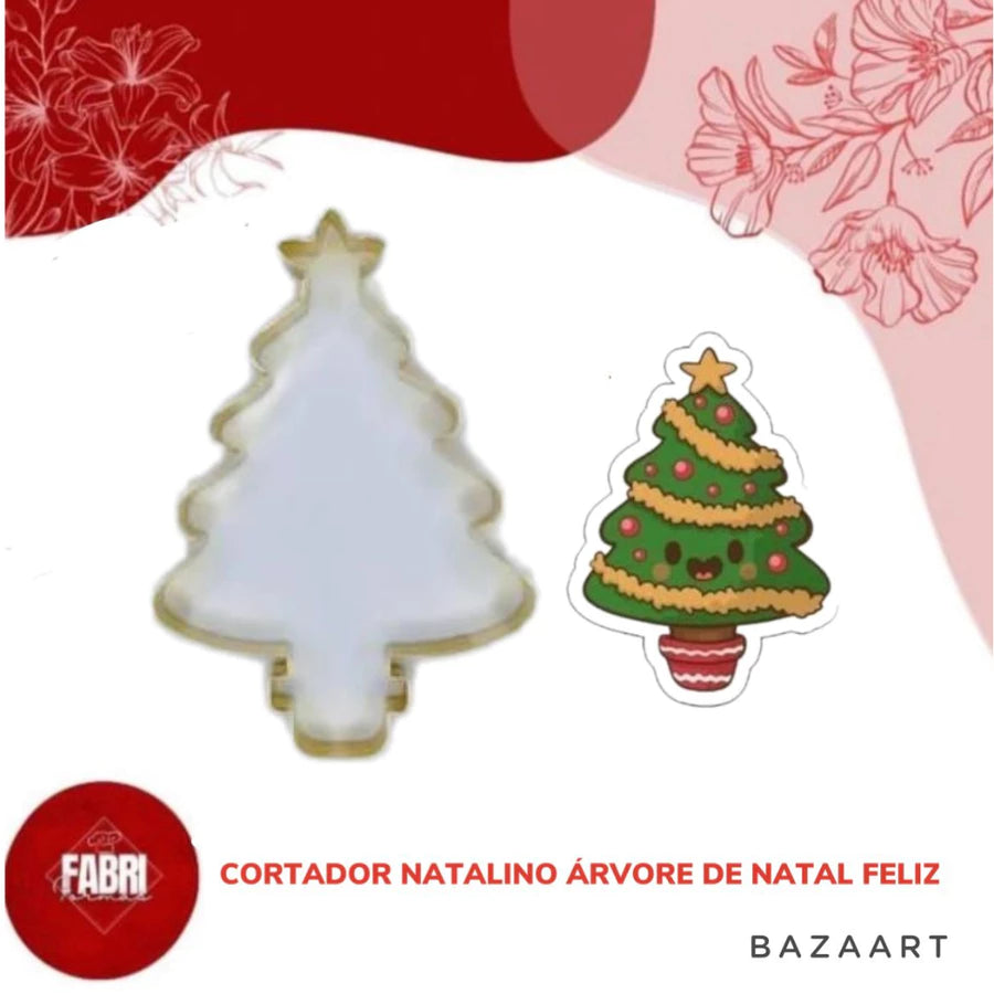 CORTADOR NATALINO ARVORE DE NATAL FELIZ