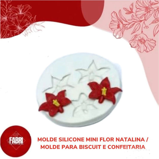 MOLDE DE SILICONE MINI FLOR NATALINA