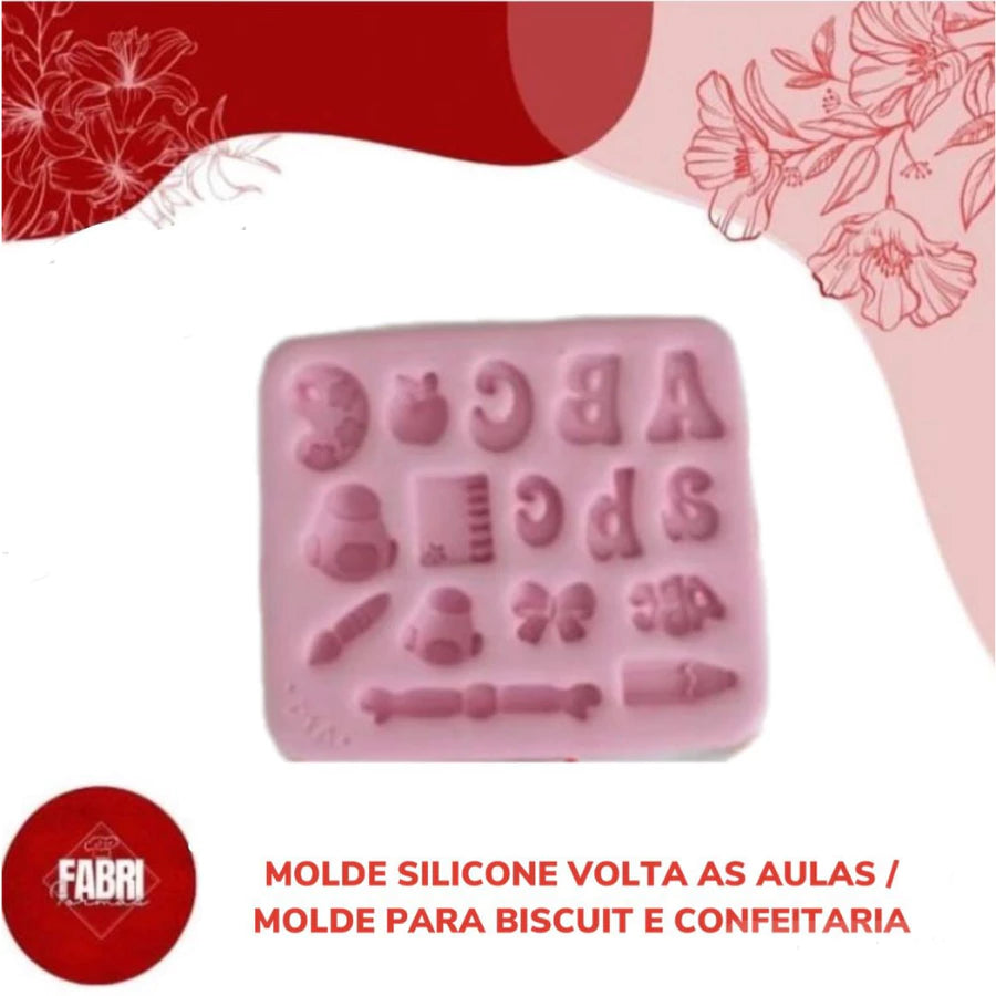 MOLDE DE SILICONE VOLTA AS AULAS