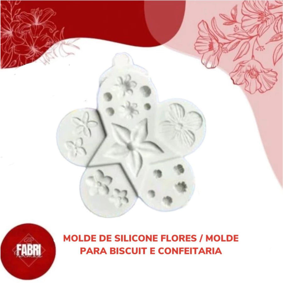 MOLDE SILICONE FLORES