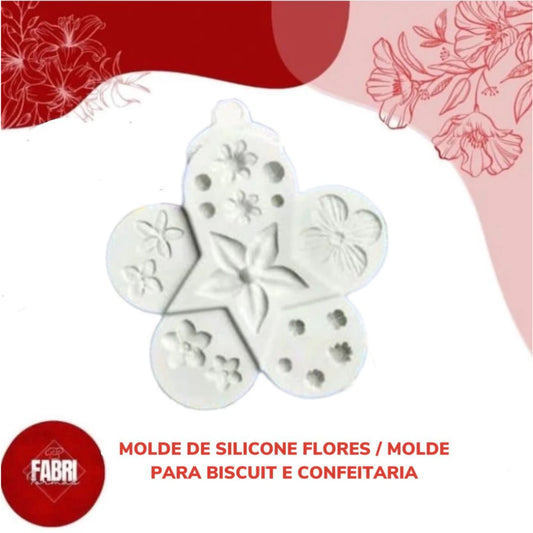MOLDE SILICONE FLORES