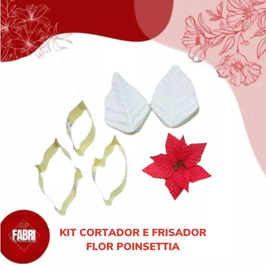 KIT CORTADOR E FRISADOR POINSETTIA
